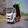 Caminhão de Lixo Tipo Basculante Feiduo Auchi X2 Placa Azul Braço de 6 Cantos Pode Entrar no Porão para Transportar Entulho de Construção