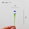 Flores de Vidro em Miniatura, Flores Artificiais Feitas à Mão de Vidro Zibo, Decorações de Buquê para o Dia das Mães, Enfeites para Mesa de Escritório