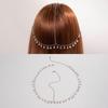 Europa e Estados Unidos transfronteiriços ins novos acessórios para cabelo pérola corrente faixa de cabelo exótico diamante corrente testa headwear mulheres