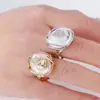 Anillo de Perla Barroca Natural Estilo Francés Estético Banda de Anillo de Cobre Ajustable Anillo de Perla Grande Venta al por Mayor desde el Fabricante