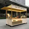 Carrito de puesto de mercado nocturno multifuncional, Food truck móvil, Carrito de puesto popular en línea, Carrito de puesto de snacks móvil ensanchado, Metal