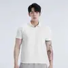 Camiseta Polo Masculina Respirável de Manga Curta Estilo Chinês Novo com Gola Henry, Lapela Grande e Mangas com Punho para Esportes e Fitness