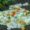 Jade Gelo Tricolor Contas de Ábaco Contas Soltas Espaçadores Contas Chatas de Roda Fivela de Segurança DIY Feito à Mão Pulseira Colar Wenwan