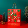 Bolsa de Mano Souvenir Festival de Navidad Bolsa de Regalo de Papel Kraft Engrosado Bolsa para Empaquetar Regalos de Nochebuena Venta al por Mayor