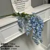 Flores Artificiais Transfronteiriças, Cipós de Flor de Glicínia Abberley, Cipós para Decoração de Casamento, Flores de Seda, Decorações de Teto, Design de Paisagismo, Paredes de Flores Populares