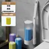 Escova de vaso sanitário descartável de parede sem furos com cabeças de escova substituíveis e dissolvíveis - um item essencial para a limpeza do banheiro, disponível para atacado