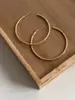 Pendientes de Aro Redondos Lisos Exagerados Estilo Europeo y Americano, de Moda y de Alta Gama, Estilo Minimalista Único, Pendientes de Lujo Ligero al por Mayor