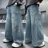 Ropa de Otoño para Niños Pantalones de Mezclilla 2026 Nuevo Estilo Primavera y Otoño Niños Medianos y Grandes Elegantes Guapos Niños de Otoño Pantalones Largos Casuales