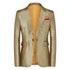 Traje de Cuadros Transfronterizo Nuevo Primavera y Otoño Talla Europea Blazer de Moda Talla Grande Chaqueta Casual Blazer Sencillo para Hombre