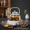 Tetera Hirviendo Resistente a Altas Temperaturas Estufa Eléctrica de Cerámica Salud Vajilla para Té de Flores Hogar Vidrio Cafetera Tetera Juego de Vajilla para Té