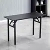Mesa Baja Plegable Pequeña Simple para Uso en el Hogar, Mesa de Comedor para Apartamentos de Alquiler, Mesa Plegable Rectangular para Dormitorio con Protección de Bordes