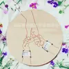 Pulsera de Nacimiento para Bebé Nueva de Madera Transfronteriza Logo de Madera Placa Conmemorativa de Madera Placa de Exhibición de Pulsera para Recién Nacido