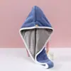 Gorro Secador de Pelo Espeso de Doble Capa para Mujer, Bolsa Absorbente de Agua de Secado Rápido, Toalla para el Pelo, Limpiar el Cabello Lavado, Turbante de Estilo Nuevo, Gorro de Ducha