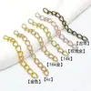 Cadena de Extensión para Collar de Metal, Cadena de Cola de Extensión que Conserva el Color, Cadena de Ajuste para Alargar Pulseras y Collares, Materiales de Accesorios para Joyería DIY