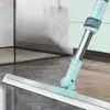 Escoba mágica para barrer y trapear pisos, escoba de limpieza de pisos portátil, adecuada para baños y inodoros, extensible para uso doméstico