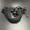 Corda Penduricalho Universal Cabeça de Bala para Roupas, Bolsas, Sapatos e Chapéus com Fio Encerado Fivela Quadrada Descartável Contas Penduradas em Estoque