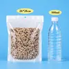 Bolsa de hueso de película perlada cable de datos funda para teléfono móvil bolsa de embalaje bolsa para joyas bolsa perlada autosellable compuesta