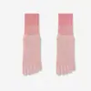 Calcetines de Yoga de Cinco Dedos con Degradado, Calcetines Antideslizantes con Puntos, Calcetines de Media Caña Absorbentes de Sudor y Transpirables, Calcetines de Alta Elasticidad para Yoga, Pilates y Danza