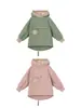Cortavientos con Capucha de Terciopelo Plus para Bebé Niña Otoño e Invierno para Niñas Pequeñas, Top Espesado de Terciopelo Plus, Ropa Exterior Chaqueta de Esquí para Niños