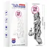Manga de Diente de Lobo de Cristal Dragón Volador Elefante Volador Control Remoto Inalámbrico Manga Vestible Manga de Vibración Extendida para Adultos