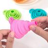 Utensílios de Cozinha Criativo Silicone Dobrável Funil Retrátil Doméstico Dispensa de Líquidos Mini Funil Pequeno
