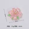 Colección de Flores de Primavera Clara y Transparente Dibujos Animados Creativos Hecho a Mano DIY Accesorios para Joyería Pegamento de Crema Resina Piezas Pequeñas Materiales Venta al por Mayor