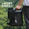 Cubo de Agua Exterior de PE de 12L con Grifo Almacenamiento de Agua Doméstico Agua Potable Plástico de Grado Alimenticio Cubo Vacío Camping en Coche