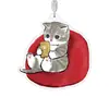 Novo Chaveiro de Gato Acrílico Criativo Fofo Pingente de Mochila de Estudante Desenho Animado Presente