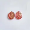 Miçangas de Vidro Rosa Tcheco com Furo Acessórios Artesanais DIY Pulseira Colar Material para Miçangas Acessórios de Joalheria Atacado