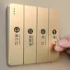 Adesivos de Rótulo para Interruptor de Luz para Uso Doméstico, Indicador que Brilha no Escuro, Adesivos Decorativos Criativos para Painel de Interruptores, Capa Protetora, Luxo Leve
