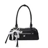 Bolso de Hombro Rojo de Alta Gama con Piedras Baguette para Mujer 2026 Nuevo Pequeño de Nicho Retro Bolso de Bajo Brazo Coreano Simple Bolso de Hombro