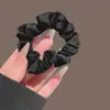 Cuerda para el pelo de alta calidad para coleta alta de mujer, cuerda para el pelo de imitación seda, estilo coreano, banda elástica gruesa sin marcas, accesorio para el pelo