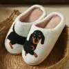 Suministrado directamente por el fabricante, pantuflas de algodón para perro salchicha de importación, pantuflas de algodón con dibujos animados para el hogar, pantuflas de interior, pantuflas para el hogar