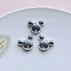 Pingentes finos "nice" galvanizados, acessórios de rosto sorridente, pingentes de sapato para tamancos, acessórios para joias DIY, acessórios de cabelo, adesivos para capa de celular