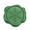 Série de Natal Adesivos de Selo de Cera Verde Pinheiro para Envelopes, Convites, Garrafas de Vinho e Decoração de Presentes