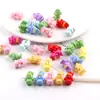 Cuentas Sueltas de Oso y Conejo de Colores Pastel de Primavera con Agujero Cruzado Materiales y Accesorios para Cadena de Teléfono Hecha a Mano DIY