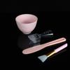 Conjunto de Quatro Peças de Tigela de Máscara de Silicone de Trevo de Quatro Folhas, Máscara de Mistura Máscara Suave, Mistura e Ferramenta Especial de Spa para Salão de Beleza