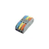Terminal de fiação para luminária, conector de fio, terminal de conexão rápida universal para fios rígidos e macios, 2 entradas / 2 saídas, 3 entradas / 3 saídas