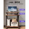 Escritorio de oficina de madera maciza, pequeño escritorio móvil para estudiar, mesa de escritorio para escribir, adecuado para apartamentos pequeños, dormitorios y como mesita de noche o escritorio para computadora