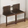 Banqueta Plegable para Cambiarse los Zapatos Detrás de la Puerta de Entrada, Banqueta de Pared para Ponerse los Zapatos para Uso Doméstico, Banqueta Estrecha de Pared Invisible, Silla Plegable para Recibidor