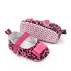 Zapatos de bebé para niña primavera verano otoño 0-1 año moda estampado de leopardo zapatos de princesa zapatos para bebé y niño pequeño venta al por mayor BY2279