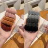 Diadema de goma elástica para el pelo, para otoño e invierno, color marrón, 5 unidades, para coleta alta, gruesa y duradera