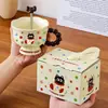 Caneca de cerâmica de desenho animado para drop-shipping, caneca de café de alta estética, presente prático para recém-casados e inauguração de casa, copo de água para eventos corporativos