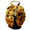 Chalecos calientes de AliExpress con características 3D con capucha chalecos casuales código europeo tendencia chalecos de Halloween una generación de pelo