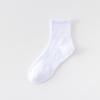 Meias Masculinas Casuais Versáteis Meias Outono Algodão Cano Médio Absorventes de Suor Preto e Branco Cano Curto Malha Meias de Algodão Atacado de Comércio Exterior