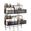 Estante de Almacenamiento para Inodoro Estante de Almacenamiento de Pared sin Perforaciones Cesta Colgante Cocina Inodoro Montado en la Pared Estante de Baño Estante de Almacenamiento
