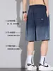 Shorts Casuais de Tencel Lyocell para Homens 2026 Finos Retos Largos Tendência Esportivos Comprimento do Joelho