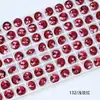 Dongzhou Crystal 8mm Fondo Plano Corte Fuego Artificial Diamante Redondo Superficie de Rejilla Colorida K9 Diamante de Vidrio Brillante al por Mayor Decoraciones para Arte de Uñas