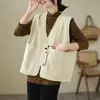 Foto Real de Colete Workwear Curto Retrô para Mulheres, Novo Colete Emagrecedor de Roupa Externa com Decote em V