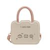 Atacado Personalizado Cor Contrastante Bolsa Pequena Quadrada de Mão Bolsa Feminina 2025 Primavera Nova Estampa de Desenho Animado Bolsa de Ombro Bolsa Transversal para Trabalho